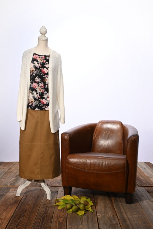 Onthego Cargo Pocket Brown Sugar Skirt